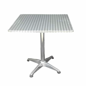Stainless Steel & Aluminium Square Cafe Bistro Table