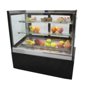 Countertop Cake Display Fridge Square Glass 900mm
