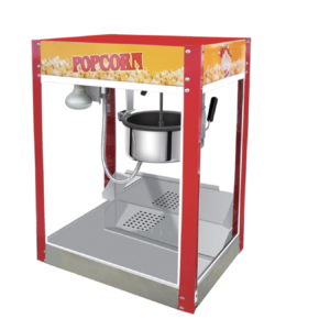 Popcorn Machine 8oz POP6E-R Red & Silver